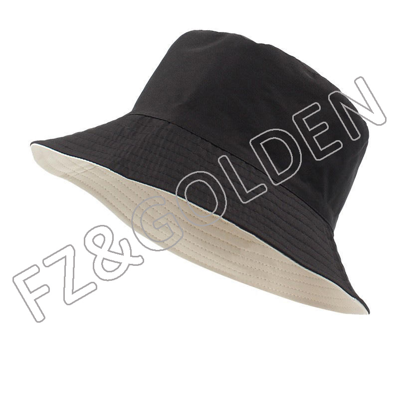 Best-Selling Kids Hat Supplier -
Sun Summer double side plain cotton custom logo fisherman bucket hat - FUZHI