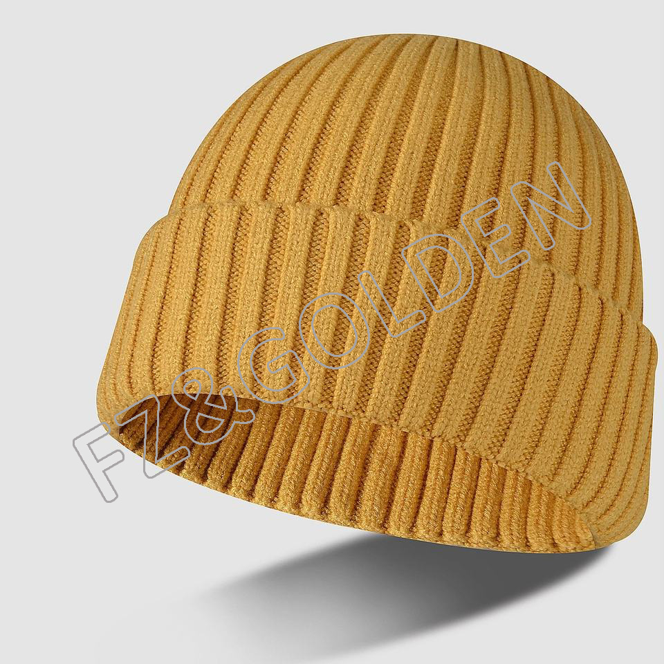OEM/ODM Fur Beanie Suppliers -
High Quality Custom Logo Multicolor Winter Polyester Knitted Beanie Hats - FUZHI