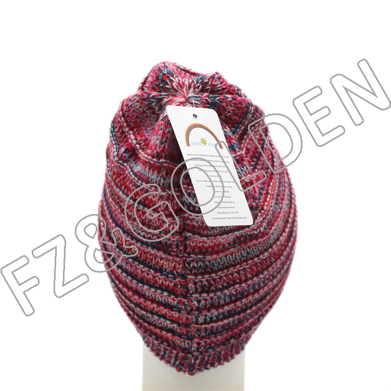 China Beanie Hats Supplier -
Winter Warm Knitted Pink Beanie Hat for Women - FUZHI