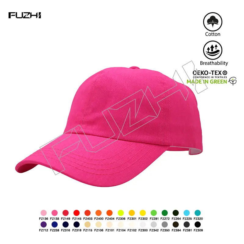FZSC-2001 6 panel outdoor cotton sport cap can tie a high ponytail without a cap women’s summer sun sunscreen empty top cap sun cap Featured Image