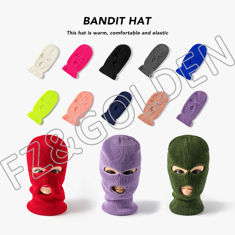 High-Quality Beanie Factory -
3 Hole Winter Ski Mask Knitted Balaclava Hat - FUZHI