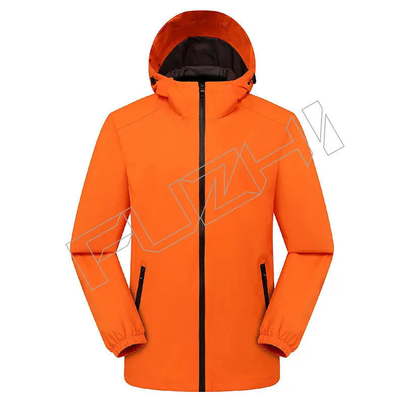 FZJA-1003 Men’s and women’s softshell jacket, sports jackets, solid color hooded coats, spring and autumn windproof and waterproof outdoor mountaineering clothing customized
