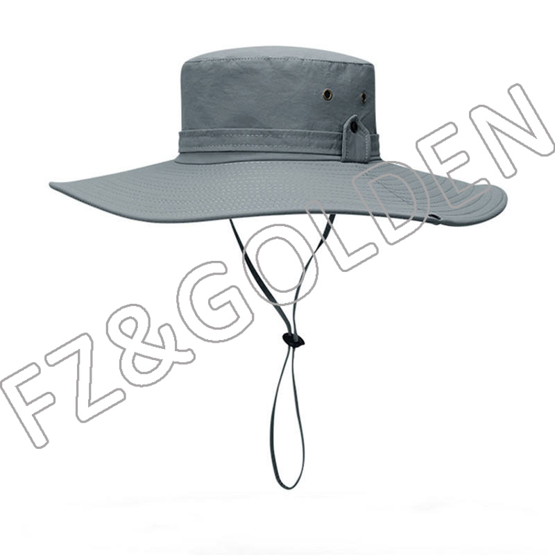 Wholesale Hat Suppliers -
Waterproof Sun Outdoor UV Protection Bucket Mesh Boonie Adjustable Fishing hats & caps - FUZHI